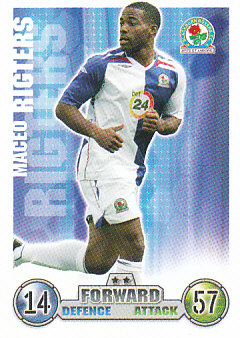 Maceo Rigters Blackburn Rovers 2007/08 Topps Match Attax #62